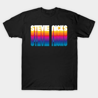 Retro Stevie Personalized Name Gift Retro Rainbow Style T-Shirt